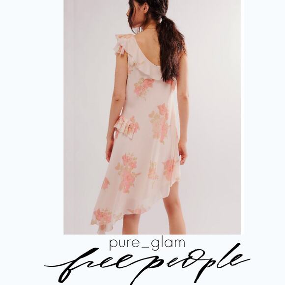 Free People floral asymmetrical dress - Picture 3 of 6